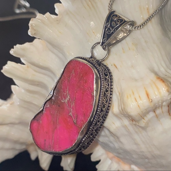 Sea Sediment Jasper Gemstone Handcrafted cuff - Picture 2 of 5